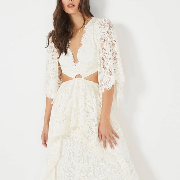 Brand new lace gown with tag